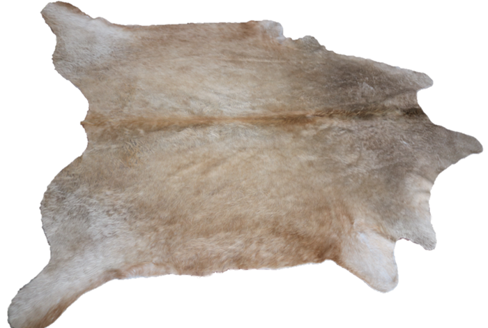 Cowhide rug Beige and Brown Collection Quebecuir Premium. Code 10435.