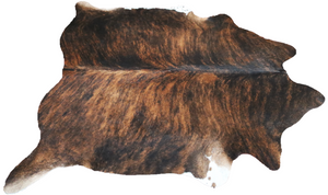 Brown Brindle cowhide rug. Code 96080.