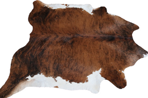 Cowhide rug Brindle Tricolor XL. Code 96199.