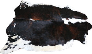 Cowhide Rug Tricolor. Premium Collection. Code 97013.