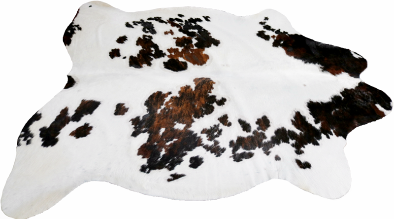 Cowhide Rug Tricolor XXXL Premium Collection. Code 97015.