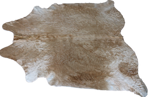 Long hair light Brown Cowhide rug.Code 9700.