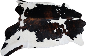 Cowhide Rug Tricolor. Premium Collection XXXL. Code 97006.