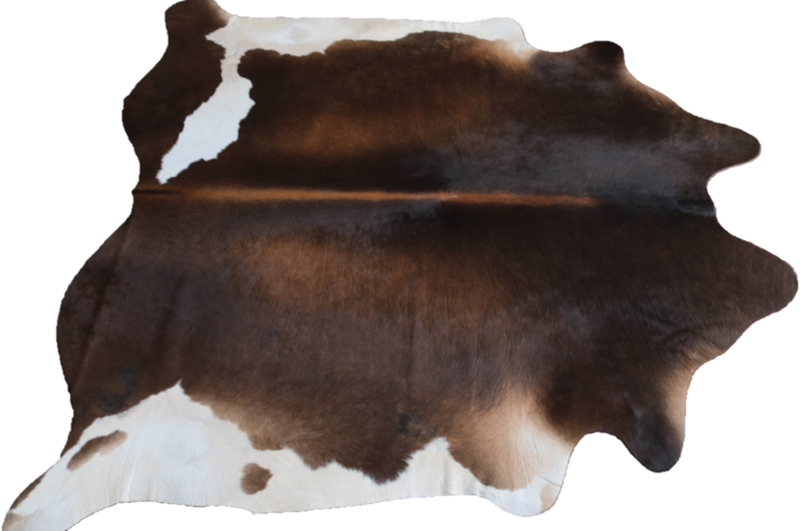 Cowhide rug Brown and white. Code 96193