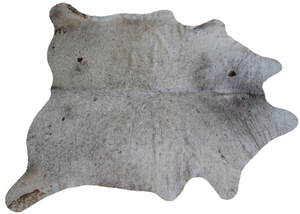 Brown and White Salt and Pepper cowhide rug XXL. Code 96121.