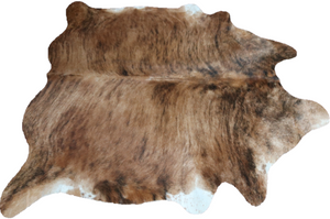 Brown Brindle cowhide rug. Code 96167.