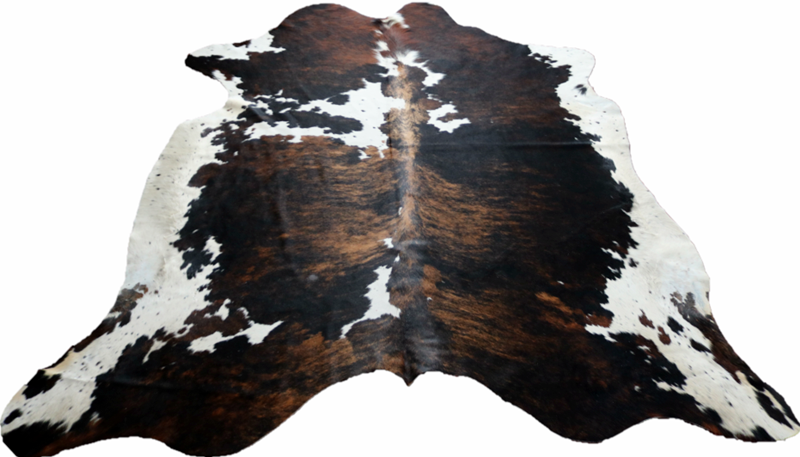 Cowhide rug Tricolor XXXL Premium Collection. Code 97000