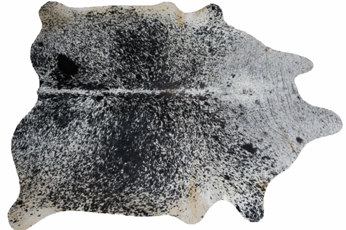 Salt and Pepper cowhide rug. Code 96141.