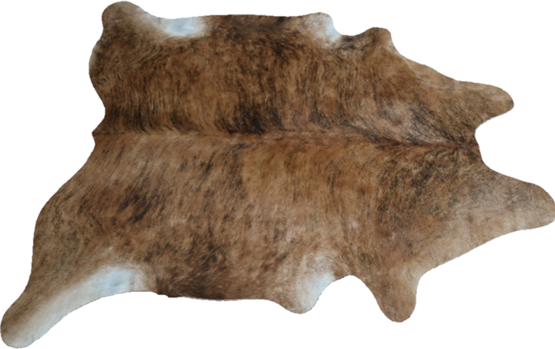 Brindle Brown cowhide rug. Code 96147.