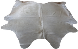 Genuine cowhide rug Ivory color. Code 96012.