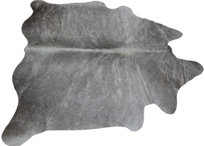 Grey and white Brindle cowhide rug. Code 96198.