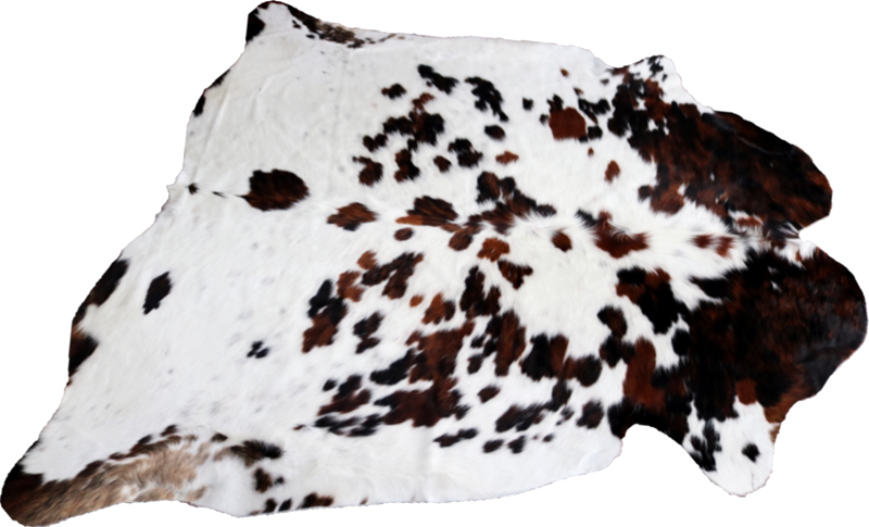 Cowhide Rug Tricolor XXL Premium Collection. Code 97003.