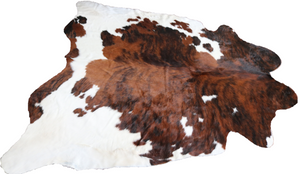 Cowhide Rug Tricolor XXL Premium Collection. Code 97019.