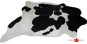 98333 -Black and white  Cowhide Rug  BIG SIZE XXL  - Premium Collection