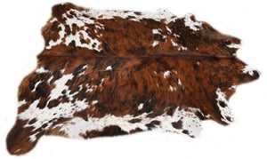 Real Cowhide Rug Tricolor. Premium Collection. Code 98020