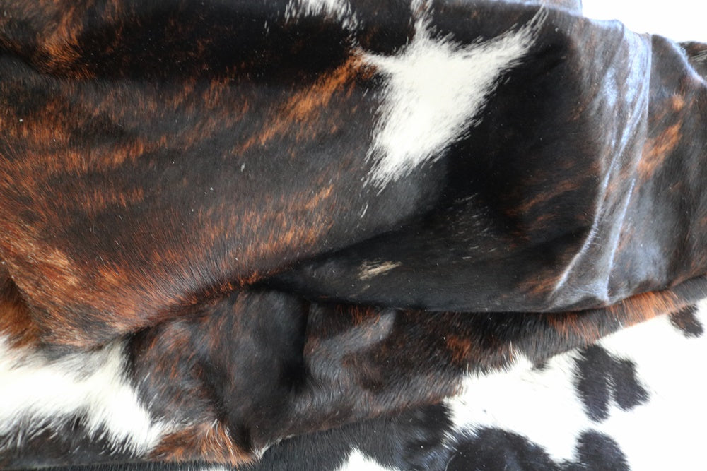 Big Real XL Cowhide Rug Tricolor. Premium Collection. Code 98022