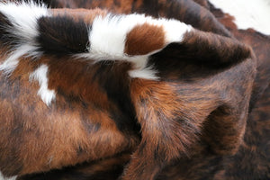 Real Cowhide Rug Tricolor. Premium Collection. Code 98033