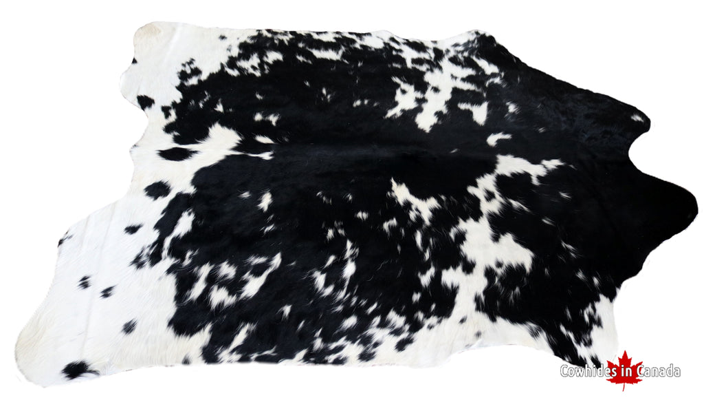 200169 - Black and White Cowhide Rug - Premium Collection