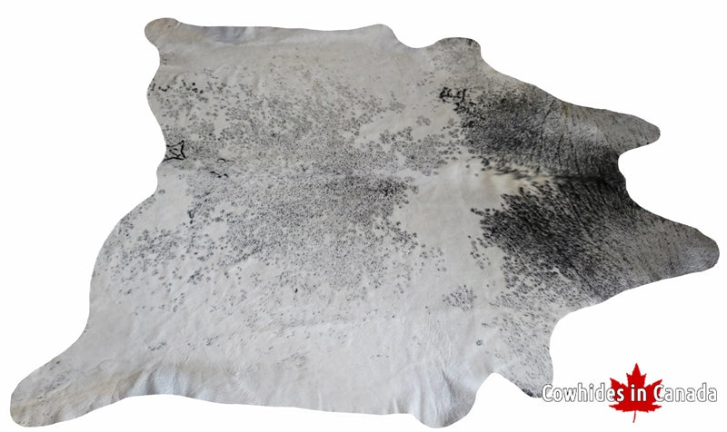300011- Grey and White Cowhide Rug  BIG SIZE XL Premium Collection