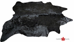 98614 - BLACK DYED Cowhide Rug   -  Premium Collection