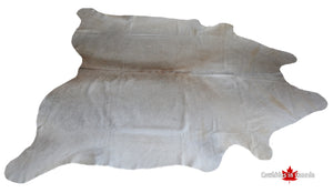 98647- BIG SIZE Beige Cowhide Rug XXL  - Premium Collection