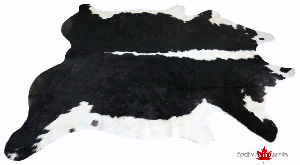 98645- XXL Black and White Cowhide Rug  - Premium Collection