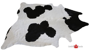 98888- Black and White Cowhide Rug  - Premium Collection