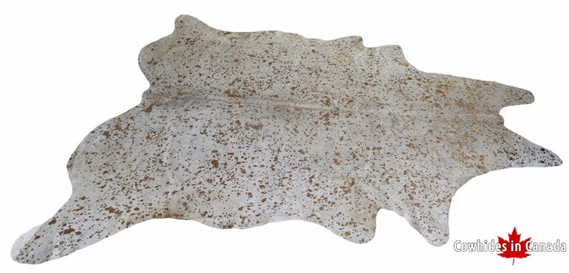 99008 - Big Acid Wash Metallic Copper Cowhide Rug  SIZE XL - Premium Collection