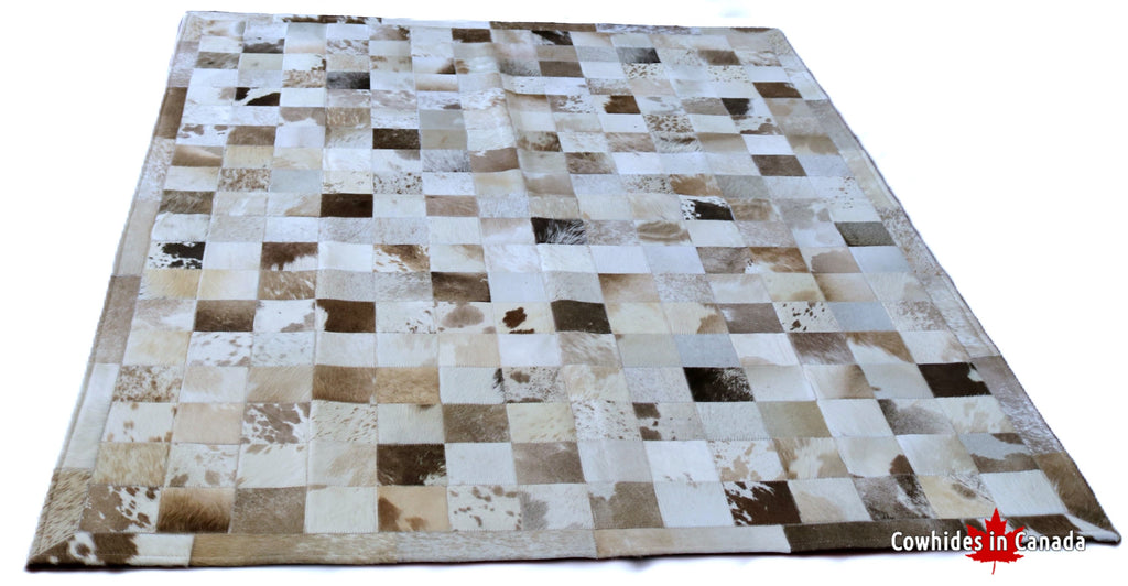 99029 Cowhide Patchwork Rug -  Premium Collection