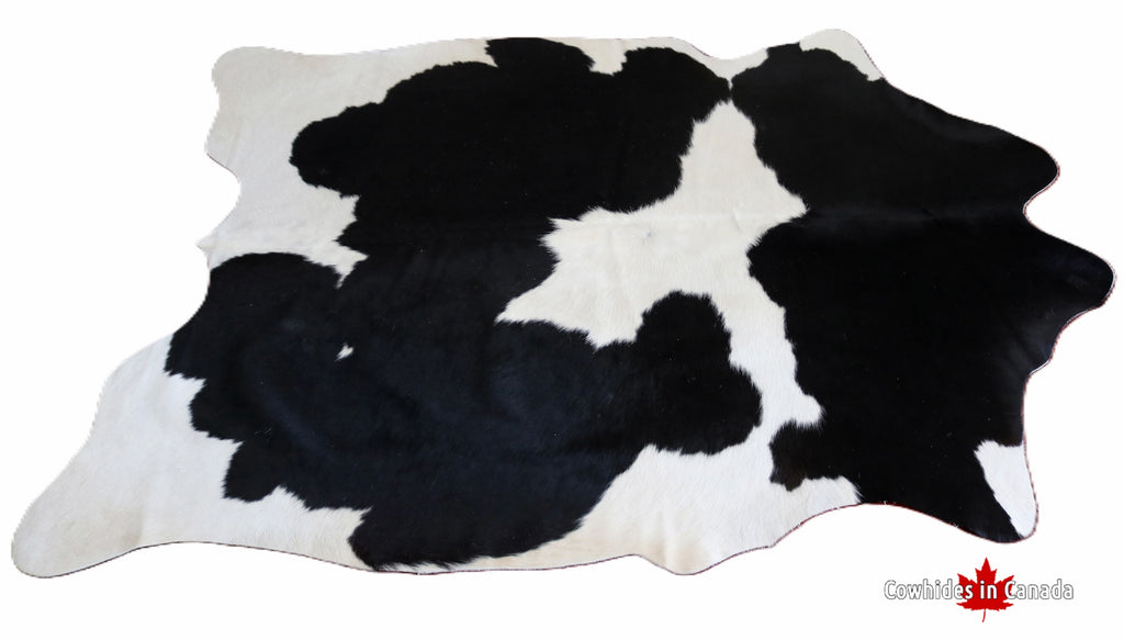 99033 - BLACK & WHITE Cowhide Rug - Premium Collection