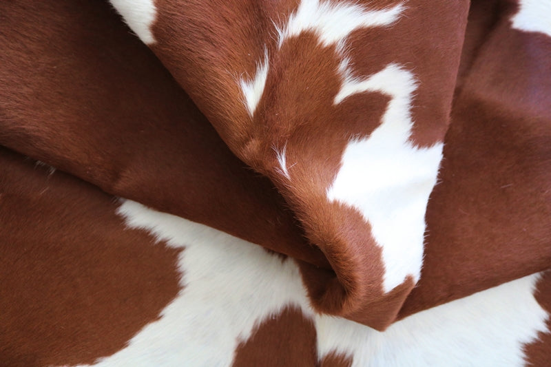 99262- Brown and White Cowhide Rug - Premium Collection