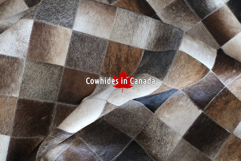 99280 Cowhide Patchwork rug - Premium  Collection
