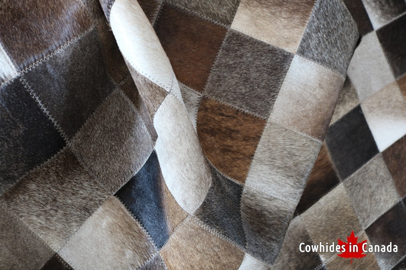 99280 Cowhide Patchwork rug - Premium  Collection