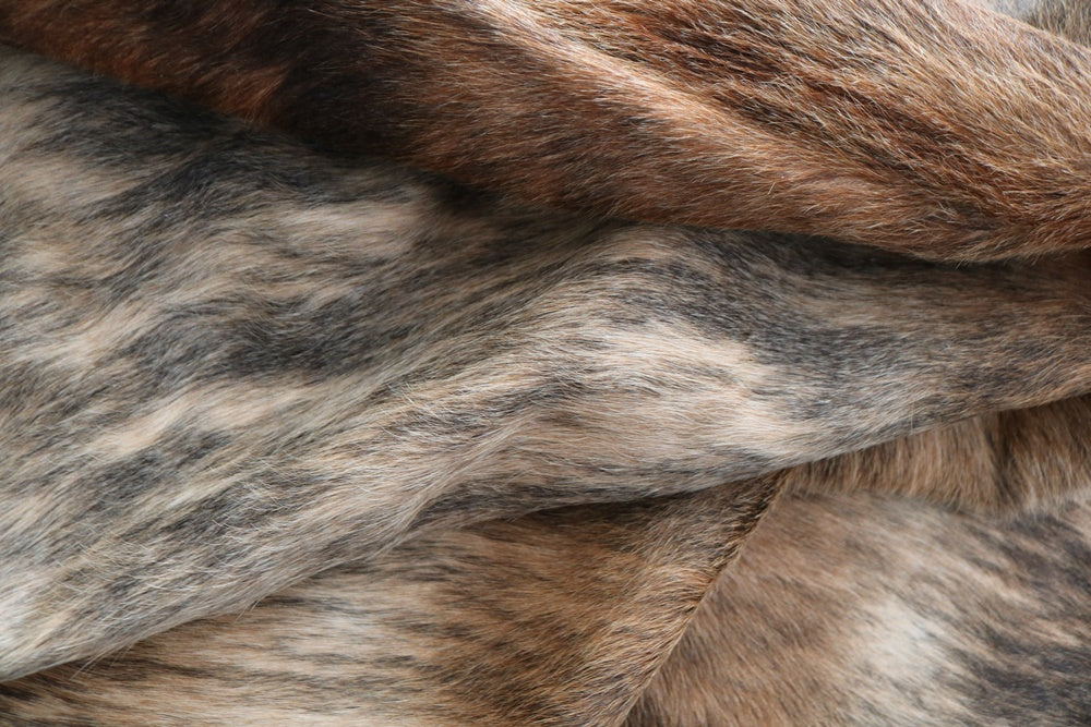 Brindle cowhide rug