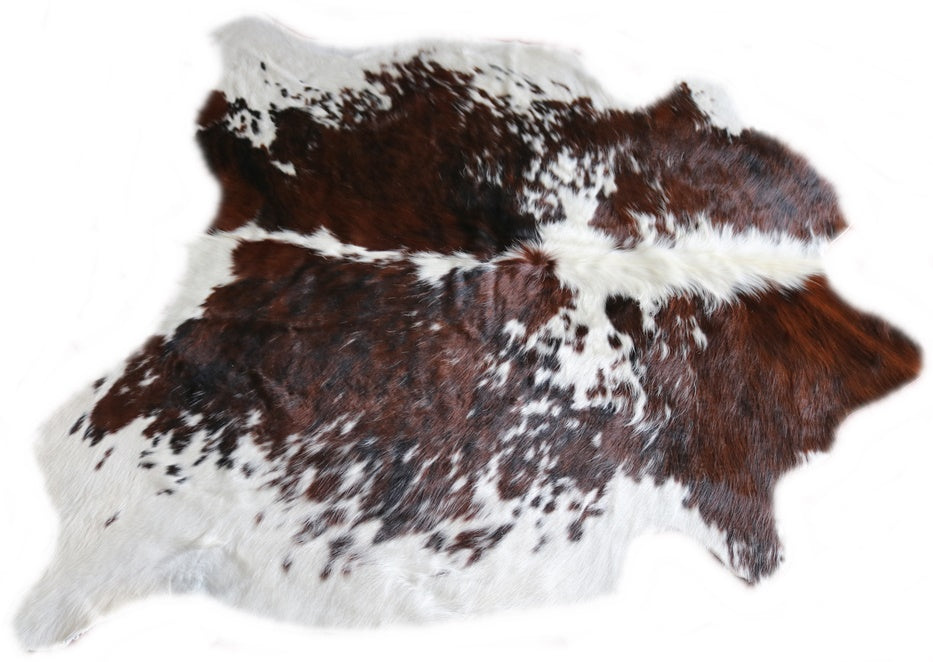 Real Cowhide Rug Tricolor. Premium Collection. Code 98009