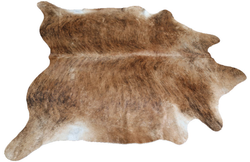 Brindle Brown Cowhide Rug. Code 95321.