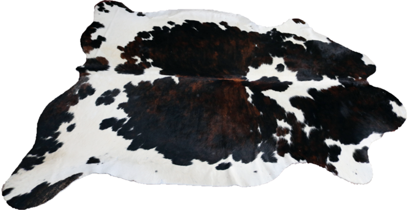 Cowhide rug Tricolor XXXL Premium Collection. Code 97001