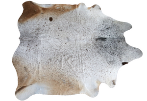 Salt and Pepper cowhide rug. A 95228