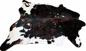 Big Real XXXL Cowhide Rug Tricolor. Premium Collection. Code 97009