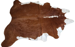 XXXL Cowhide rug brown and white. 20083