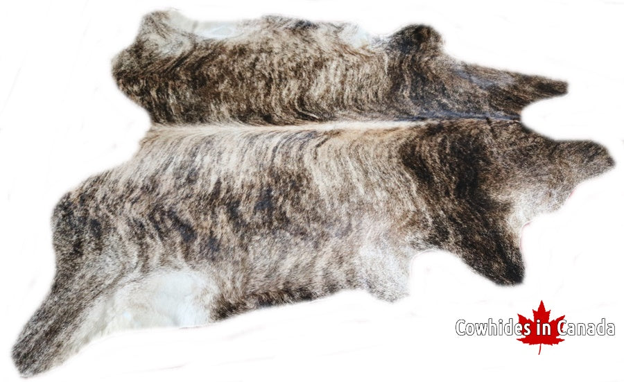 Light Brindle cowhide rug