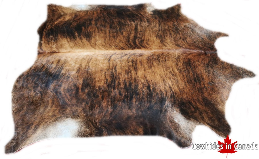 Real cowhide rug Brindle