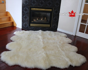 A 90203 Tapis GRAND peau de Mouton Sheepskin BIG SIZE X 8