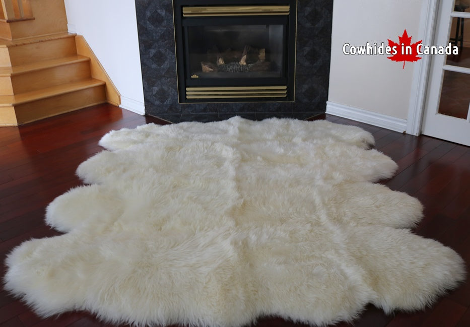 A 90203 Tapis GRAND peau de Mouton Sheepskin BIG SIZE X 8