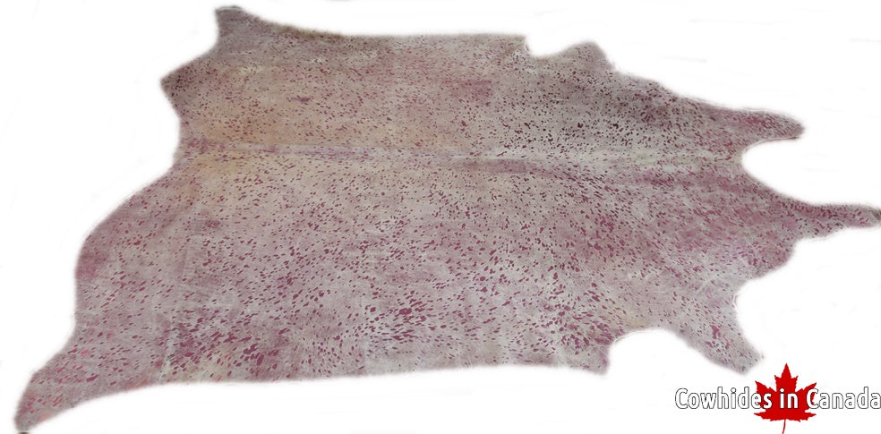 A  90131  Cowhide rug Collection Cowhides in Canada PINK  XXXL SUPER BIG SIZE