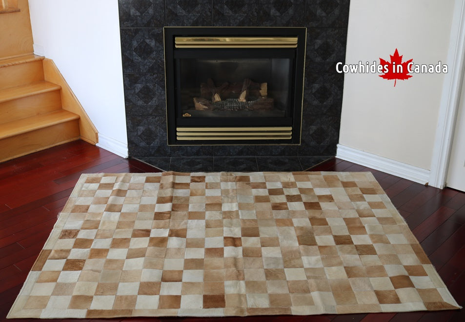 A 90309 Cowhide rug Collection PATCHWORK Cowhides in Canada