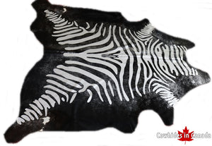 A 31068 Cowhide rug  Collection SILVER METALLIC ZEBRA XXXL Cowhides in Canada