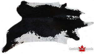 A 32212  Black and White Cowhide rug XXL Collection Cowhides in Canada